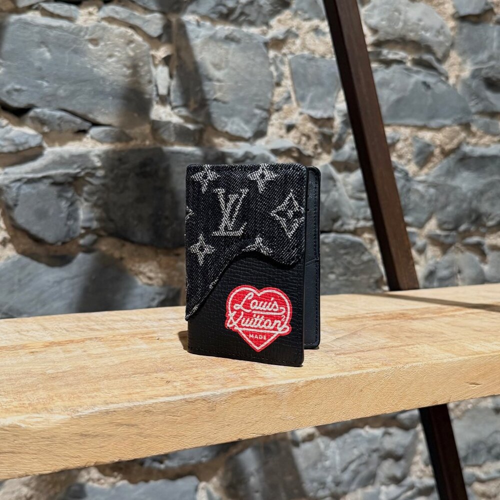Louis Vuitton X Nigo LV Made Grey Denim Monogram Pocket Organizer